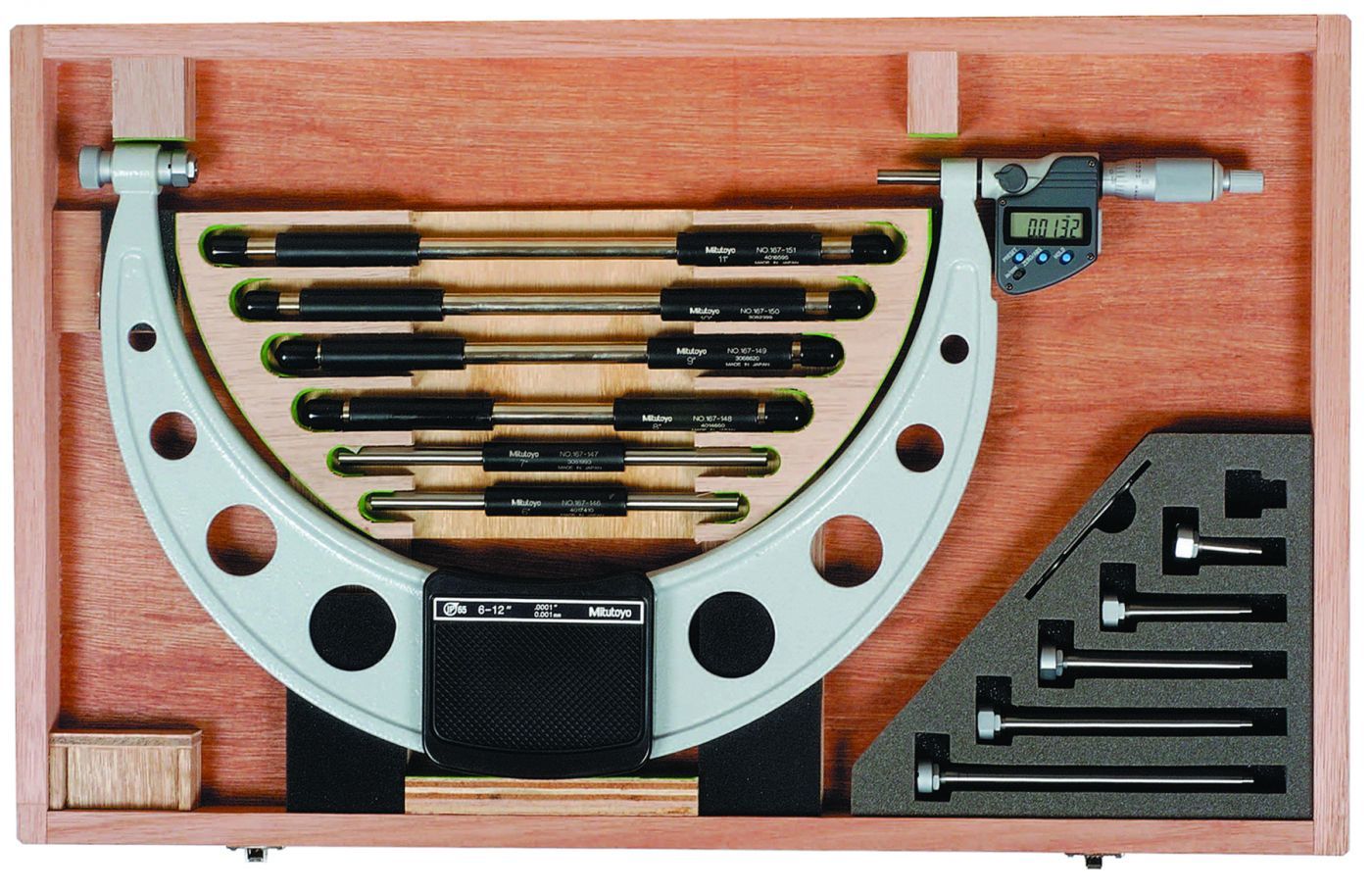 Picture of Mitutoyo 293-357-30 Dig Mic, Intanv, I/M 6-12 In, .00005 In,O,Rs