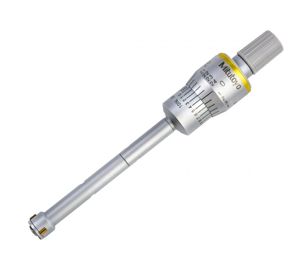 Picture of Mitutoyo 368-262 Holtest, 3-Point/2-Point Internal Micrometer, .35 - .425" Range, +/-.0001 Inch Accuracy, With Tin-Coated Contact Points