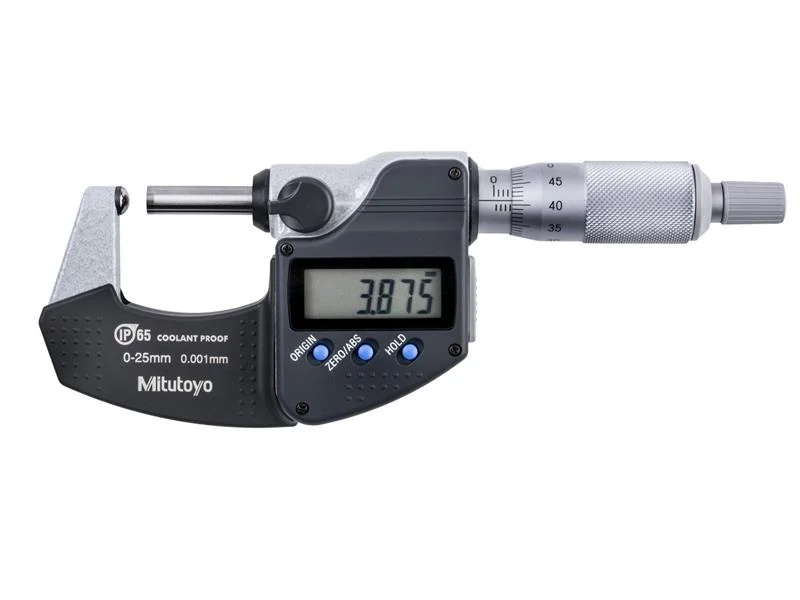 Picture of Mitutoyo 293-821-30 Mic, Spher Face, S-F, 0-25mm, 0.001mm, Ip65