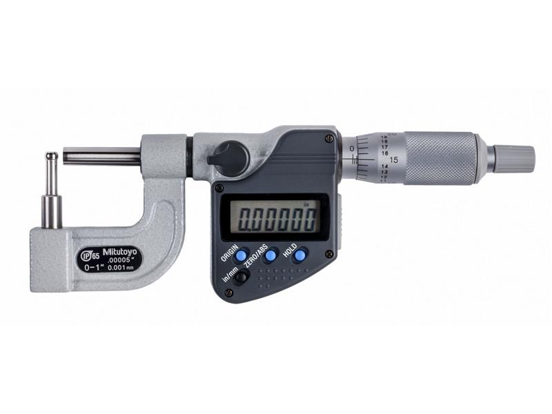 Picture of Mitutoyo 395-351-30 Dig Mic, Tub, I/M 0-1 In, .00005 In, O, Rs,C