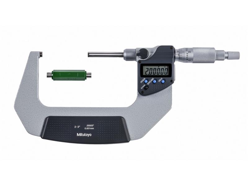 Picture of Mitutoyo 395-373-30 Mic, Non-Rotating, 2-3", .00005"/0.001mm
