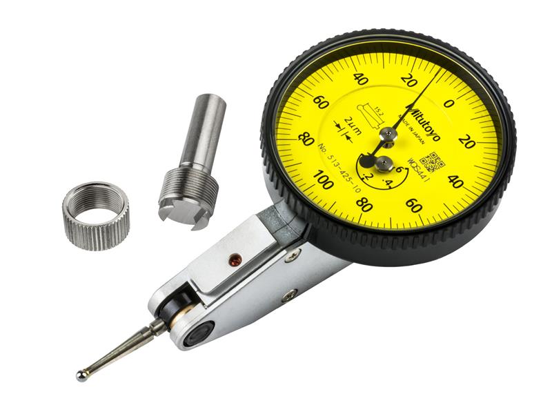 Picture of Mitutoyo 513-425-10H Dial Ti, Standard, 0.6 mm, 0.002 mm Grad, Yellow Dial