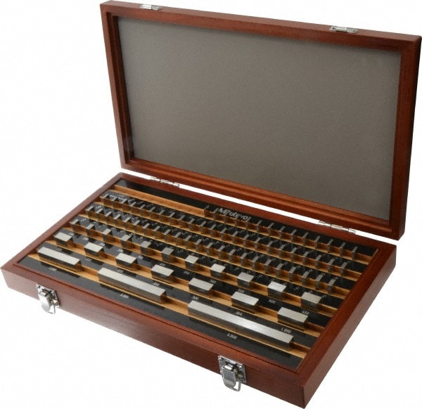 Picture of Mitutoyo 516-901-26 Steel Rectangular Gage Block Set, Inch, 81 Blocks, ASME Grade 00