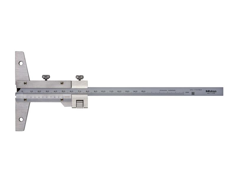 Picture of Mitutoyo 527-101 0-150mm, 0.02mm Vernier Depth Gage, With Fine Adjustment