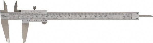 Picture of Mitutoyo 530-118 0-200mm/0-8 In, 0.02mm/.001 In, Vernier Caliper, High Accuracy, Dual Scale