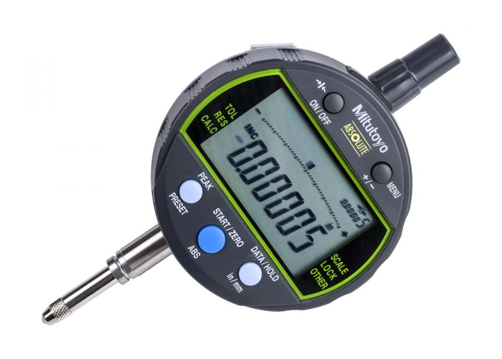 Picture of Mitutoyo 543-301B Peak Hold Type Indicator, 2.7mm/0.5", 8mm Stem, Flat Back