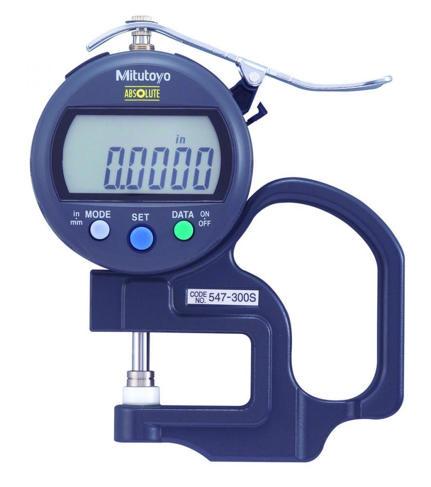 Picture of Mitutoyo 547-300S 0-.4 In/0-10mm, .0005 In/0.01mm Id-C Digimatic Absolute Thickness Gage