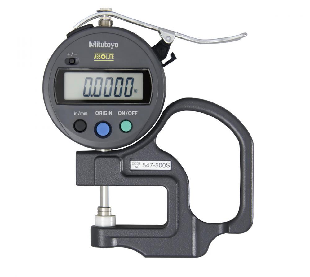 Picture of Mitutoyo 547-500S 0-.47 In/0-12mm, .0005 In/0.01mm Id-S Digimatic Absolute Thickness Gage