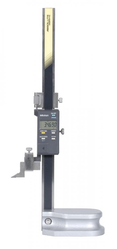 Picture of Mitutoyo 570-244 0-8 In/200mm, .0005 In/0.01mm, Absolute Digimatic Height Gage, With Carbide Tipped Scriber, With Spc Output
