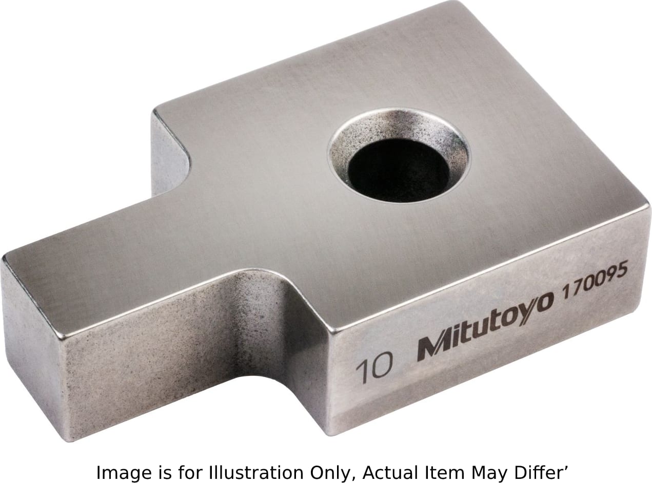 Picture of Mitutoyo 619052 Gage Block Accessory for Inch Square Gage Blocks, 1 Piece, .50 In Plain Jaw