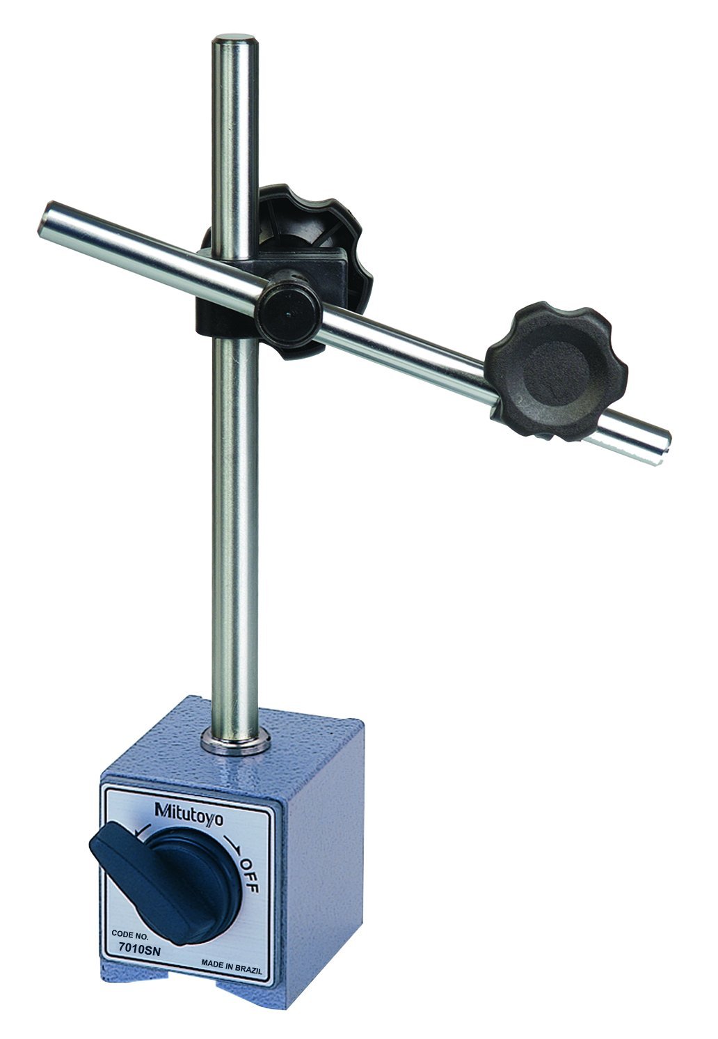 Picture of Mitutoyo 7010S Magnetic Base, For Indicators, 3/8 In And 6/8mm Stem Hole Diameters, 6 In Rod And Clamp