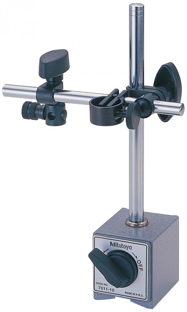 Picture of Mitutoyo 7011Bn Magnetic Base, For Indicators, 3/8 In And 6/8mm Stem Hole Diameters, 6 In Rod And Clamp, Fine Feed AdjuSTMent