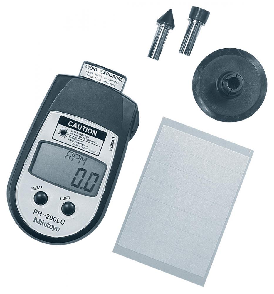 Picture of Mitutoyo 982-552 Digital Hand Tachometer, Contact/Non-Contact Style, Contact 6 To 25,000 Rpm/ Non-Contact 6 To 99,999 Rpm