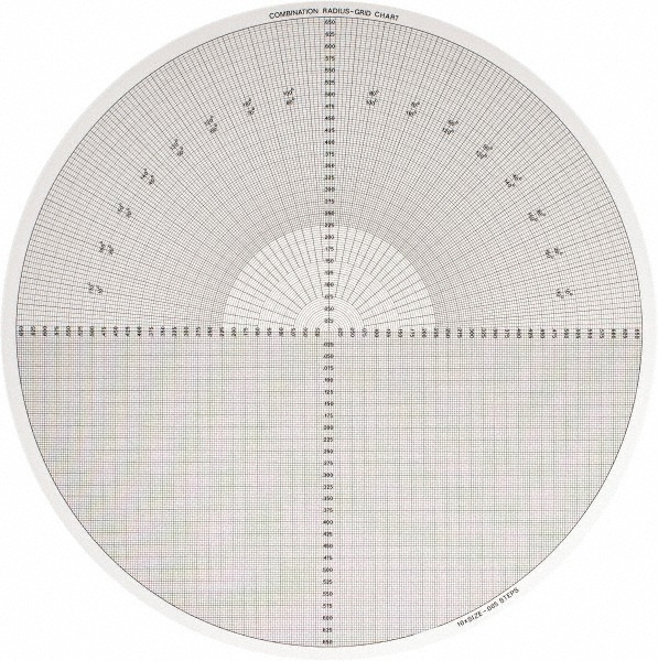 Picture of Mylar 4240297 14 Inch Diameter, Grid And Radius, Mylar