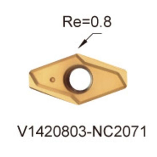 Picture of Nine V1420803-NC2071 K20F Flat Blade Indexable Drill Positive TiN