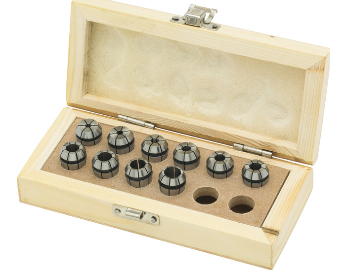 Picture of Parlec ERS16-S007 Collet ER16 Sealed Set Metal Seal 4-10mm(7 Pieces)