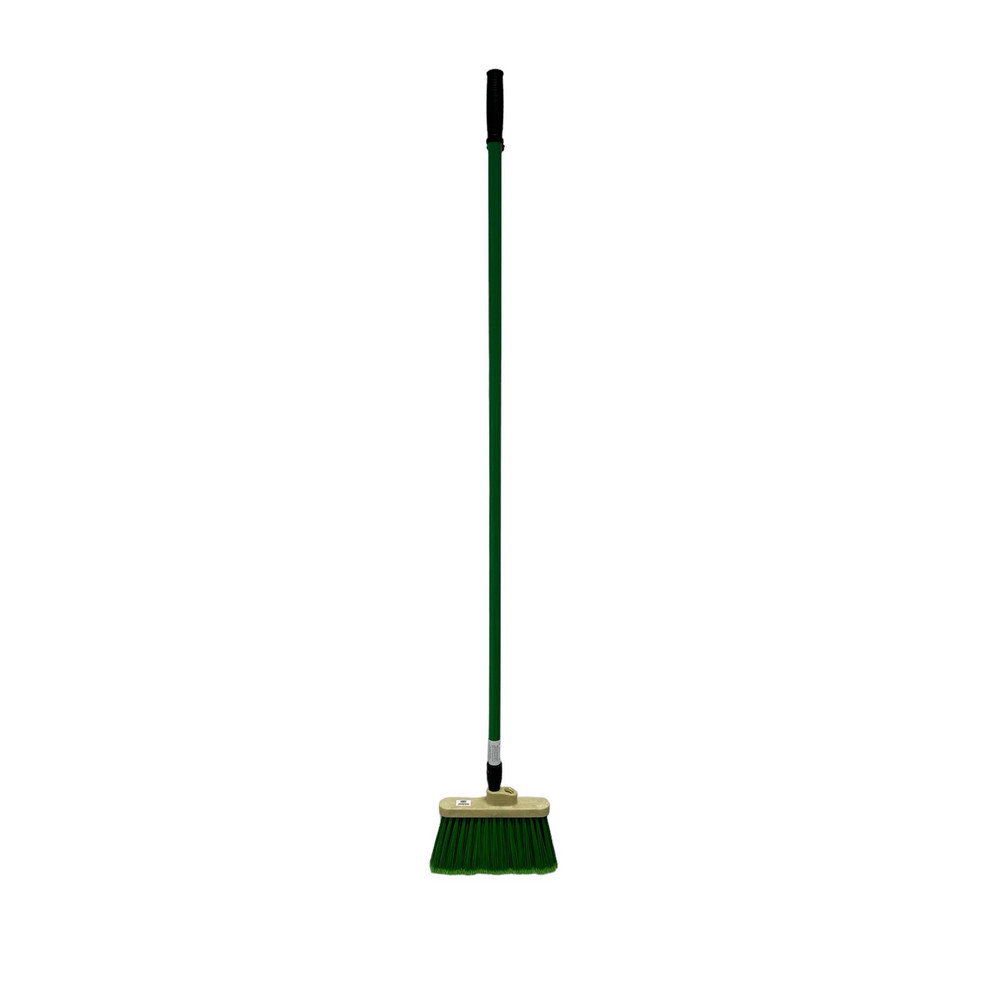 Picture of Pro-Source 45460870 Pro-Source 12" Wide, Green Polypropylene Bristles, 48" Vinyl-Coated Metal Handle, Angled Broom