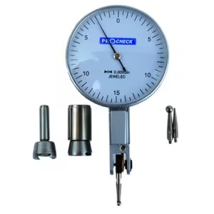 Picture of ProCheck PC21TI0301035W Bi-directional constant Clockwise rotation with automatic reversal. Jeweled movement and easy-to-read dial Face. Supplied with (1ea) 5/32" and 3/8" dovetail stems and 3 carbide tip contact points, .040, .080, .120 diameter tip x 1/2"