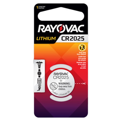 Picture of Rayovac E302494000 Cr2025 Keyless Battery 1/Pack