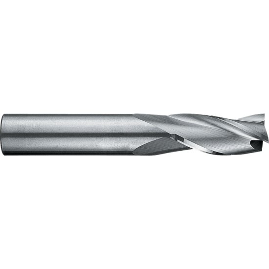 Picture of RobbJack C1-301-12-DLC Dia 3/8 SH 0.3750 LOC 0.8750 OAL2.50 End Mill Standard Flute Standard Helix Carbide DLC Single End Square Sharp