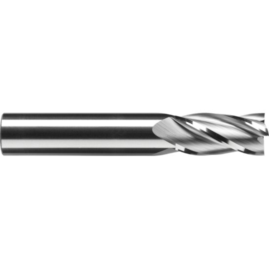 Picture of RobbJack C1-401-06-DLC Dia 3/16 SH 0.1875 LOC 0.6250 OAL2.00 End Mill Standard Flute Standard Helix Carbide DLC Single End Square Sharp