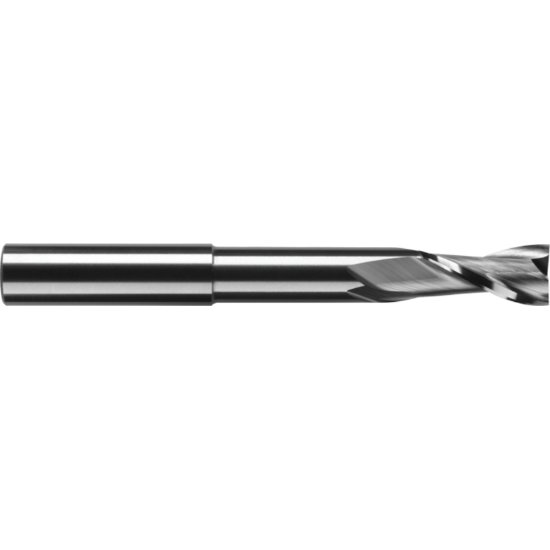 Picture of RobbJack EX-204-12 Dia 3/8 SH 0.3750 LOC 0.7500 OAL3.50 End Mill Standard Flute Standard Helix Carbide Uncoated Single End Square Sharp