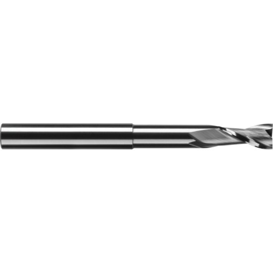 Picture of RobbJack EX-206-16 Dia 1/2 SH 0.50 LOC 1.00 OAL6.00 End Mill Standard Flute Standard Helix Carbide Uncoated Single End Square Sharp