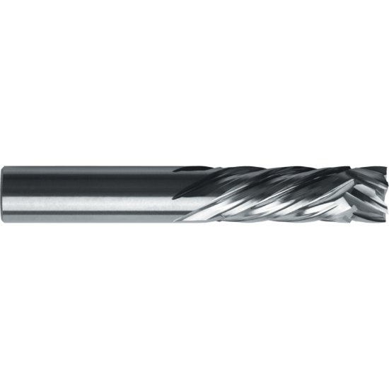 Picture of RobbJack MCR-602-12 Dia 12mm SH 0.4724 LOC 1.1024 OAL2.9921 End Mill Standard Flute Standard Helix Carbide Uncoated Single End Square Sharp