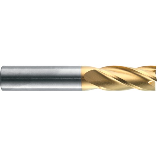 Picture of RobbJack MST-430-16 Dia 16mm SH 0.6299 LOC 1.2598 OAL3.6220 End Mill Standard Flute Standard Helix Carbide Uncoated Single End Square Sharp