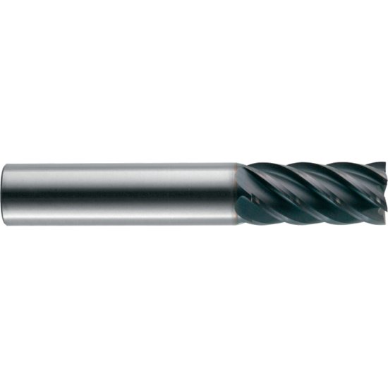 Picture of RobbJack MST-646-16-T Dia 16mm SH 0.6299 LOC 1.2598 OAL3.6220 End Mill Standard Flute Standard Helix Carbide TiN Single End Corner Radius0.0079 0.20mm
