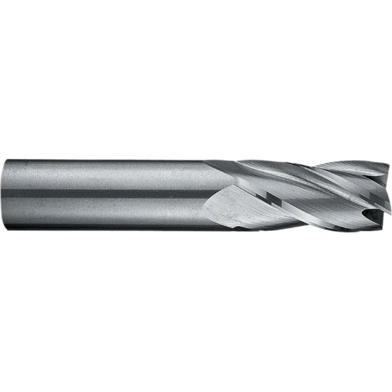 Picture of RobbJack MTS-401-16-A Dia 16mm SH 0.6299 LOC 0.7874 OAL3.2283 End Mill Standard Flute Standard Helix Carbide AlTiN Single End Square Sharp