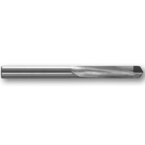 Picture of RobbJack PCD-11820-251 Dia 0.251 SH 0.2520 LOC 1.40 OAL2.70 End Mill Standard Flute Standard Helix PCD Uncoated Single End Square Sharp