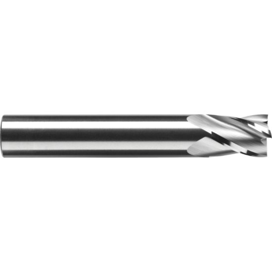 Picture of RobbJack S1-401-14 Dia 7/16 SH 0.4375 LOC 0.6250 OAL2.7500 End Mill Standard Flute Standard Helix Carbide Uncoated Single End Square Sharp