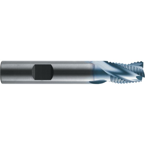 Picture of RobbJack STR-301-12-A Dia 3/8 SH 0.3750 LOC 0.6250 OAL2.50 End Mill Carbide AlTiN Single End Square Sharp