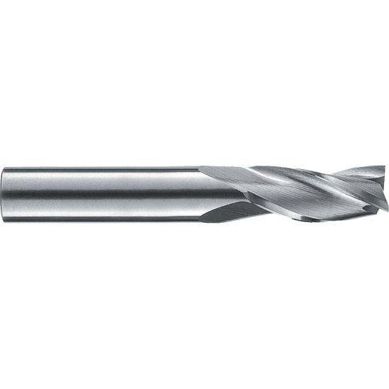 Picture of RobbJack TR-303-08-A Dia 1/4 SH 0.2500 LOC 0.7500 OAL2.50 End Mill Standard Flute Standard Helix Carbide AlTiN Single End Square Sharp