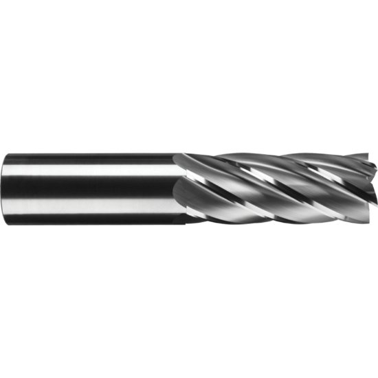 Picture of RobbJack TR-606-32-C Dia 1 SH 1.00 LOC 2.50 OAL5.00 End Mill Standard Flute Standard Helix Carbide TiCN Single End Square Sharp