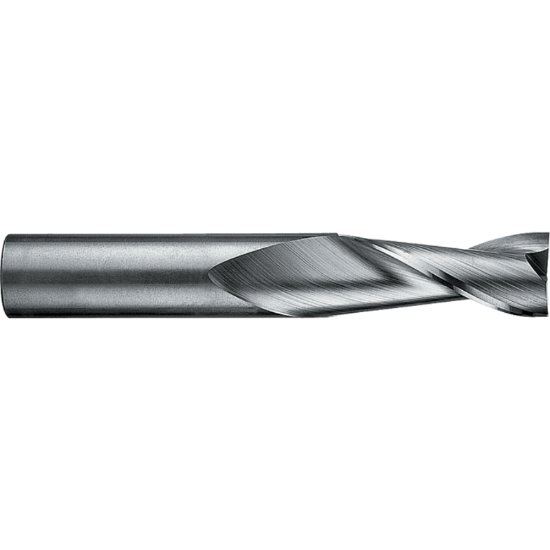 Picture of RobbJack TS-201-06-A Dia 3/16 SH 0.1875 LOC 0.3750 OAL2.00 End Mill Standard Flute Standard Helix Carbide AlTiN Single End Square Sharp