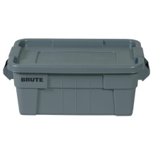 Picture of Rubbermaid Fg9S3100Gray 20 Gallon Tote W/Lid