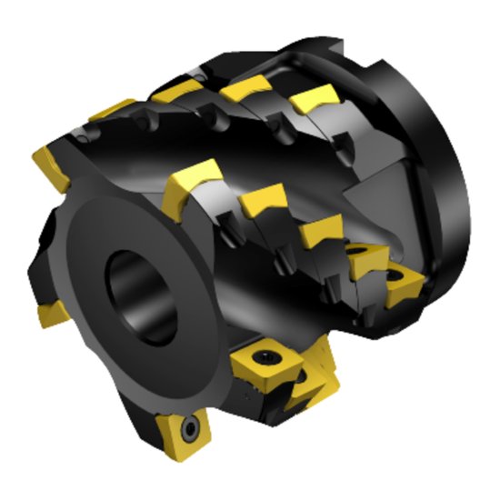 Picture of Sandvik A690-051R19-1046H, CoroMill 690 Long Edge Square Shoulder Milling Cutter, 2" Cutting Diameter, 3/4" Arbor