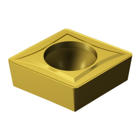 Picture of CCMT 3(2.5)1-UR 235 Sandvik CCMT09T304 UR 235 80.0° Positive Carbide 0.0160 0.41mm Radius Roughing, Semi Finishing