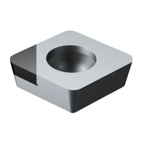 Picture of CCMW 2(1.5)1FP CD10 Sandvik CCMW 060204FP CD10 80.0° Positive PCD 0.0160 0.41mm Radius Finishing, Semi Finishing