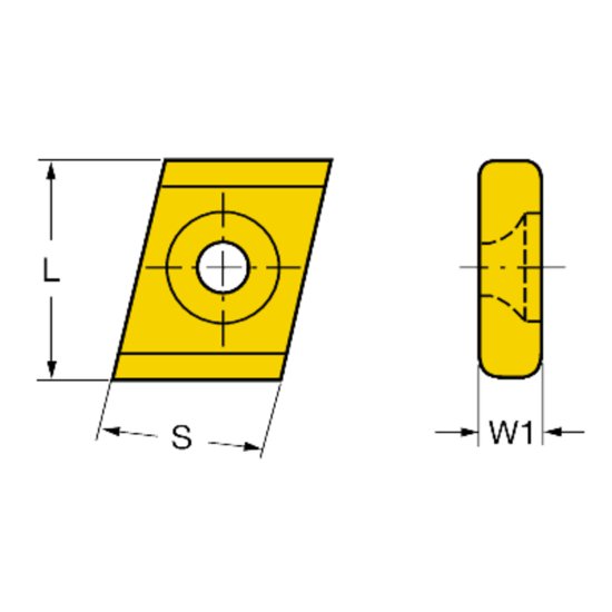 Picture of Sandvik CDE 322 L02 3020 T-Line Insert T-Line Milling Cutter 75