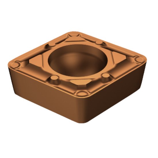 Picture of CCMT 2(1.5)2-WF 1125 Sandvik CCMT060208 WF 1125 80.0° Positive Carbide 0.0310 0.79mm Radius Finishing, Semi Finishing