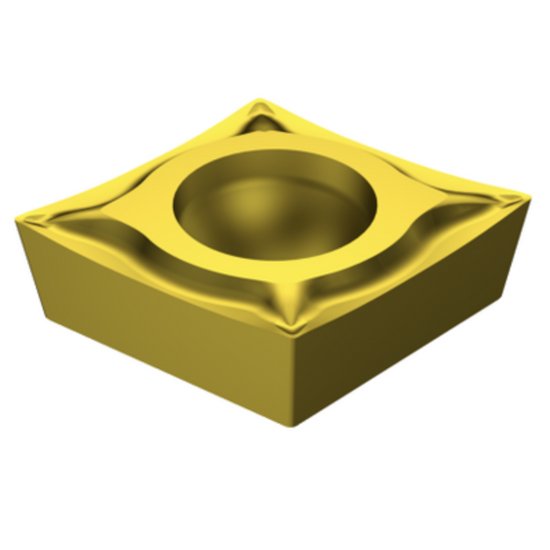 Picture of CCGT 2(1.5)03-UM 1025 Sandvik CCGT060201 UM 1025 80.0° Positive Carbide 0.0040 0.10mm Radius Finishing, Semi Finishing