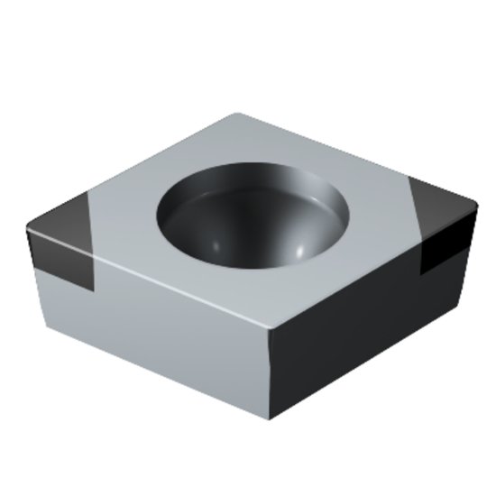 Picture of CCGW3(2.5)1S0320FWH 7025 Sandvik CCGW09T304S0320FWH 7025 80.0° Positive CBN 0.0470 1.19mm Radius Finishing, Semi Finishing