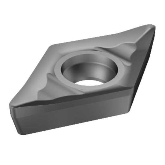 Picture of DCGX 2(1.5)1-AL H10 Sandvik DCGX070204-AL H10 55.0° Positive Carbide 0.0160 0.41mm Radius Medium, Semi Finishing