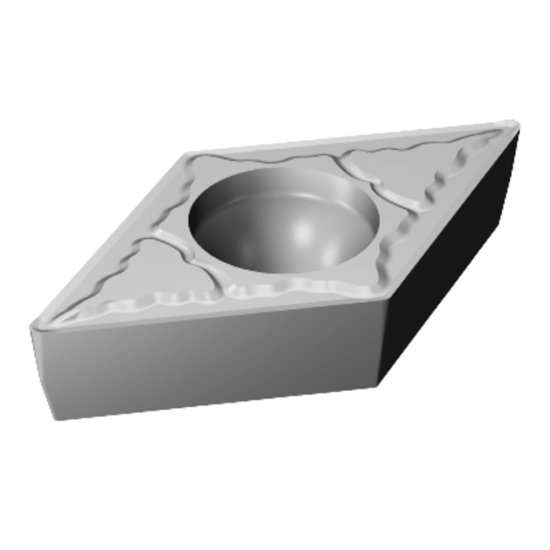 Picture of DCMT 3(2.5)1-PM 5015 Sandvik DCMT11T304-PM 5015 55.0° Positive Cermet 0.0160 0.41mm Radius Medium, Semi Finishing