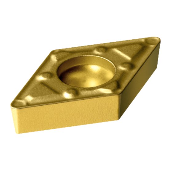 Picture of DCMX 3(2.5)1-WF 1525 Sandvik DCMX11T304-WF 1525 55.0° Positive Cermet 0.0160 0.41mm Radius Finishing, Semi Finishing