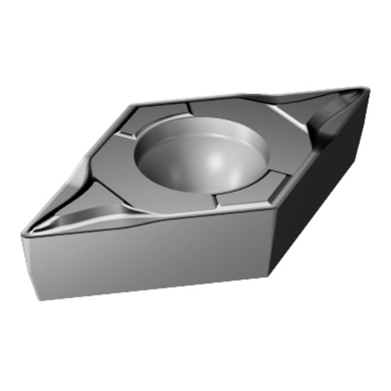 Picture of DCMT 3(2.5)0-MF 1105 Sandvik DCMT11T302-MF 1105 55.0° Positive Carbide 0.0080 0.20mm Radius Finishing, Semi Finishing