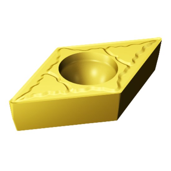 Picture of DCMT 3(2.5)3-PM 1525 Sandvik DCMT11T312-PM 1525 55.0° Positive Cermet 0.0470 1.19mm Radius Medium, Semi Finishing